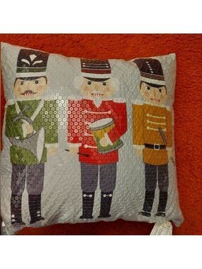 Nutcracker Sequin Pillow